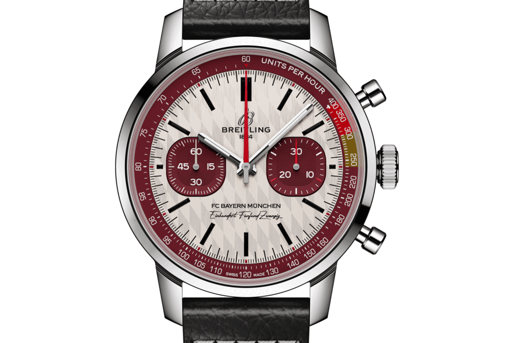 „Top Time B01 125 Years FC Bayern München Limited Edition“ von Breitling