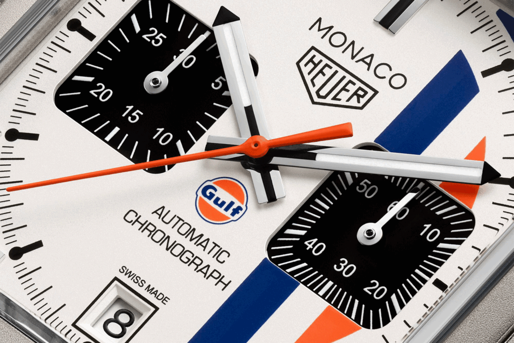 „Monaco Chronograph x Gulf“ von TAG Heuer