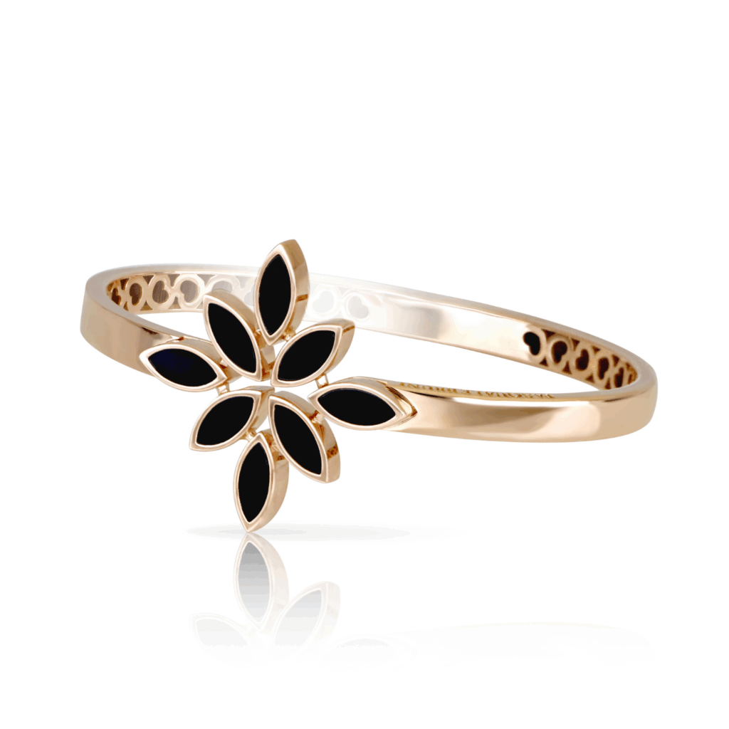 Paquale Bruni Ghirlanda Armreid Roségold mit Onyx. © Pasquale Bruni