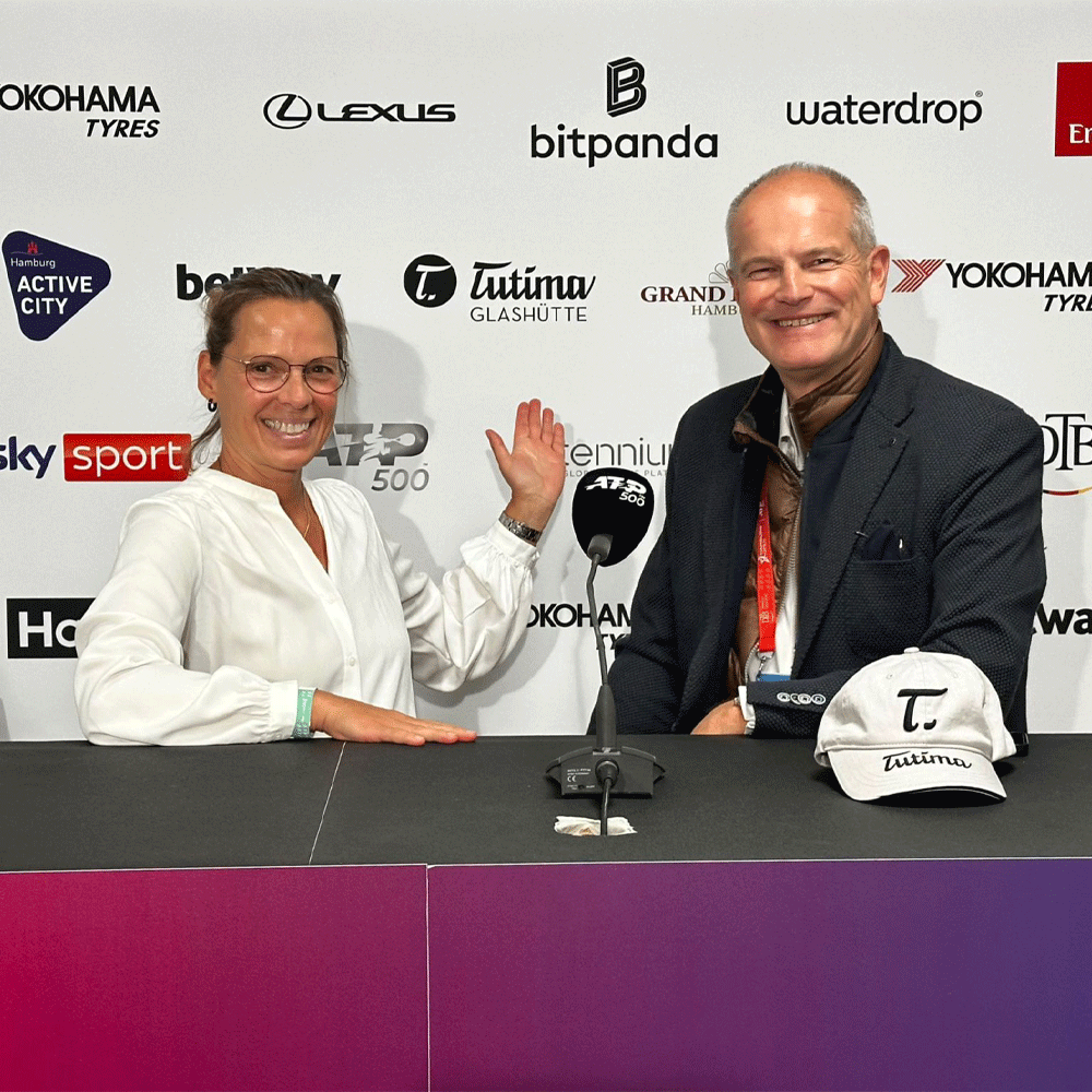 Antje Heepmann (Insight Luxury) und Matthias Stotz (Tutima)