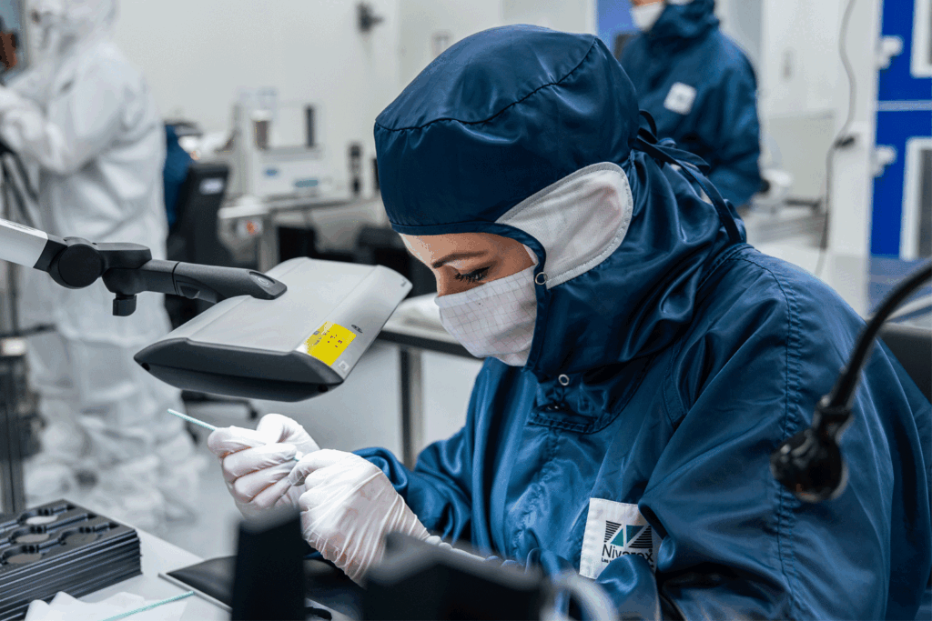 Mitarbeiterin bei Nivarox Tissot Swatch Group