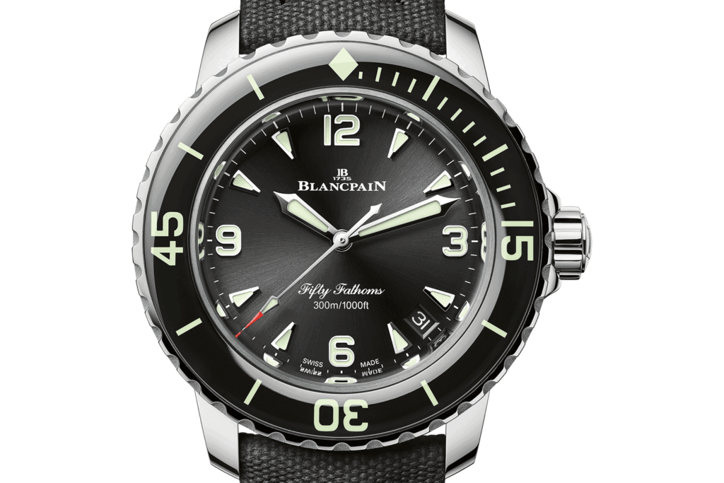 „Fifty Fathoms Automatique“ im 38er-Format von Blancpain