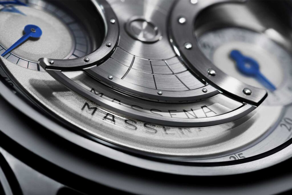 Nahaufnahme Zifferblatt Old Soul von Massena LAB und Vianney Halter