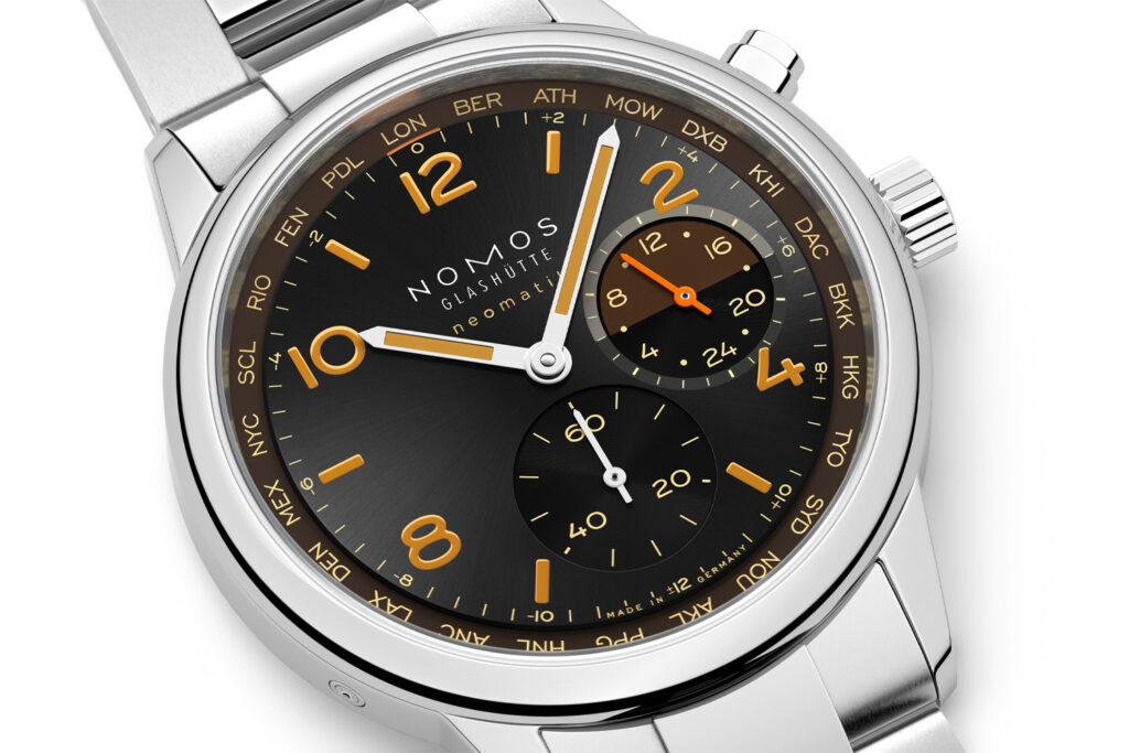 Club Sport neomatik world time from Nomos Glashütte