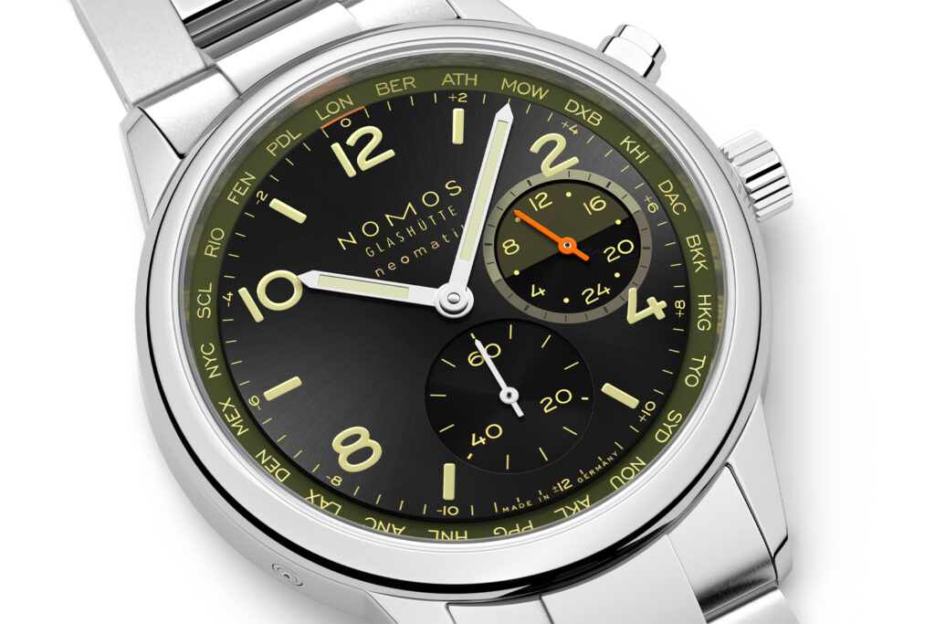 Club Sport neomatik world time from Nomos Glashütte