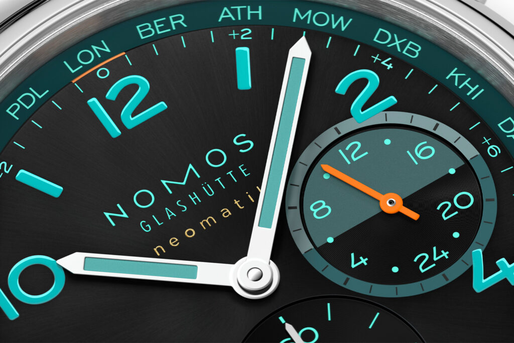 Club Sport neomatik world time from Nomos Glashütte