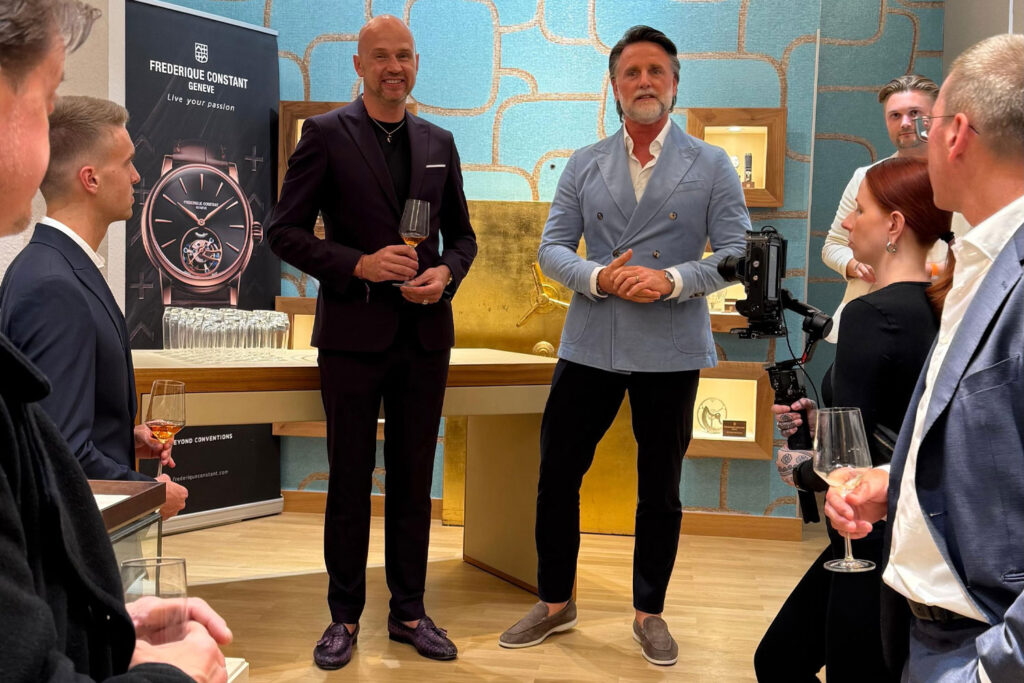 Kai Pierre Thieß (Managing Director Juwelier Hilscher) and Markus Rettig (Managing Director Frederique Constant Germany)