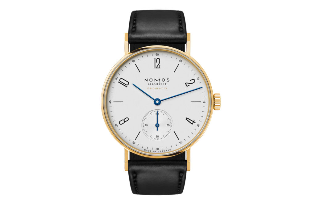 Tangente Gold neomatik by Nomos Glashütte