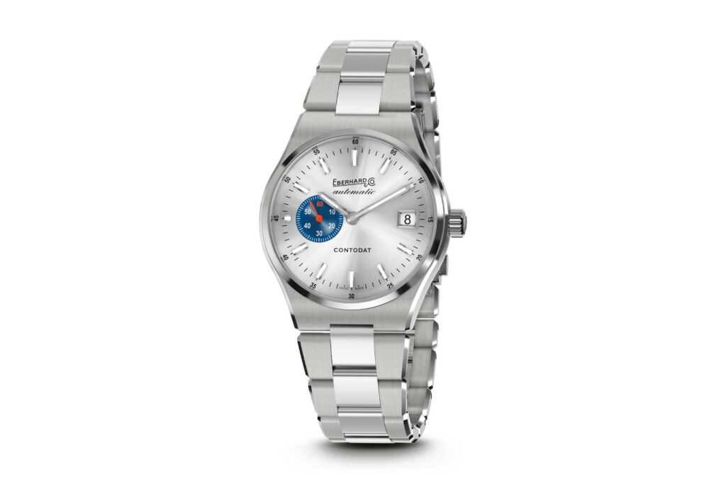 Condodat Automatic von Eberhard & Co. mit silberfarbenem Zifferblatt