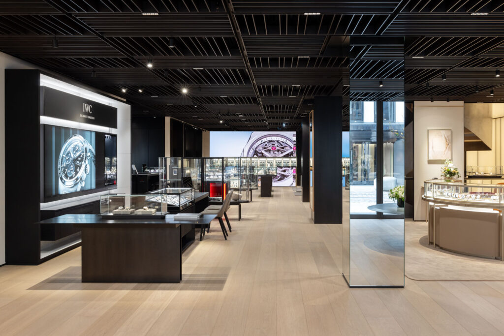 Blick in die Markenwelt in der Bucherer Boutique in München