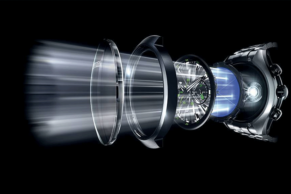 Technische Abbildung der Eco-Drive-Technologie von Citizen
