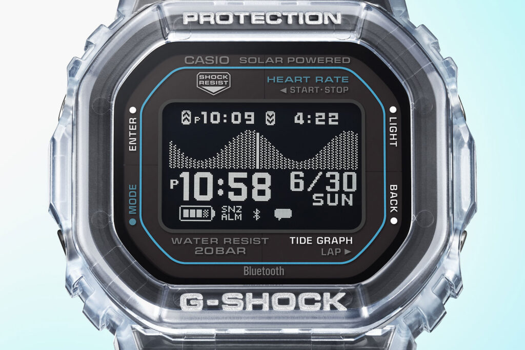 G-Shock GBX-H5600, close-up of the dial