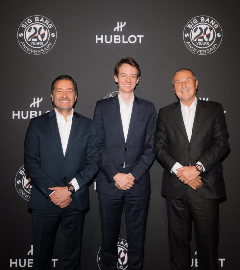 Hublot Julien Tornare, Frédéric Arnault and Jean-Christophe Babin