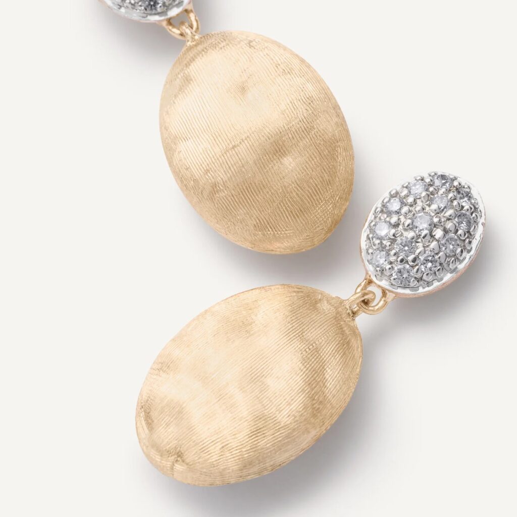 Marco Bicego Seviglia Ohrringe mit Diamant-Pavé.