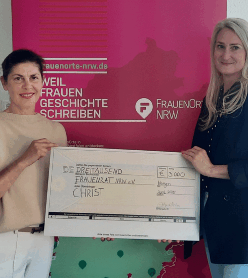 Murielle Guéguen, Vorsitzende des FrauenRat NRWs & Stefanie Hohn, Head of Marketing bei CHRIST Juweliere & Uhrmacher seit 1863 GmbH (v.l.)