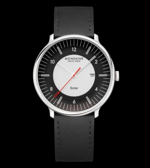 Mondaine Doppio Schweizer Solaruhr.