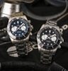 Titoni Seascoper 300 Bi-Compax Chronograph, Swiss Made, in Blau und in Schwarz.