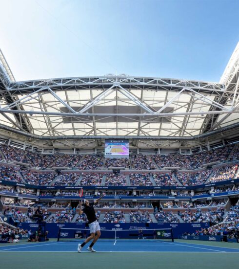 Blick in das Stadion in Flushing Meadows US Open