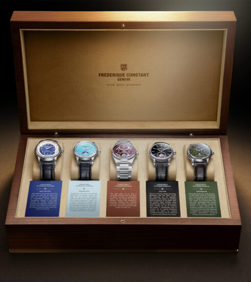 The Elements Collection von Frederique Constant mit fünf Uhren in einer Box