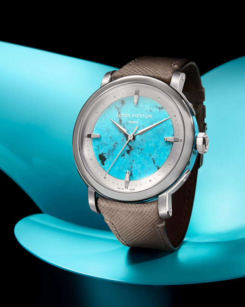 Louis Vuitton Uhr Escale aus Türkis und Malachite