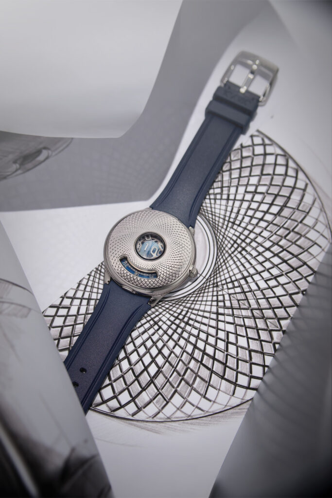 Time Jumper von Czapek in Edelstahl auf Zeichnung