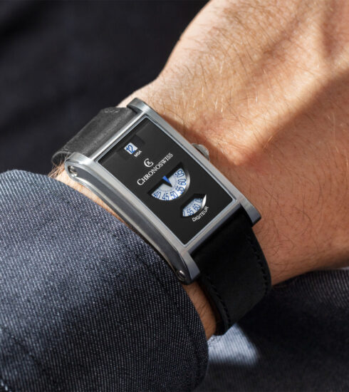 Neo Digiteur Granit von Chronoswiss am handgelenk