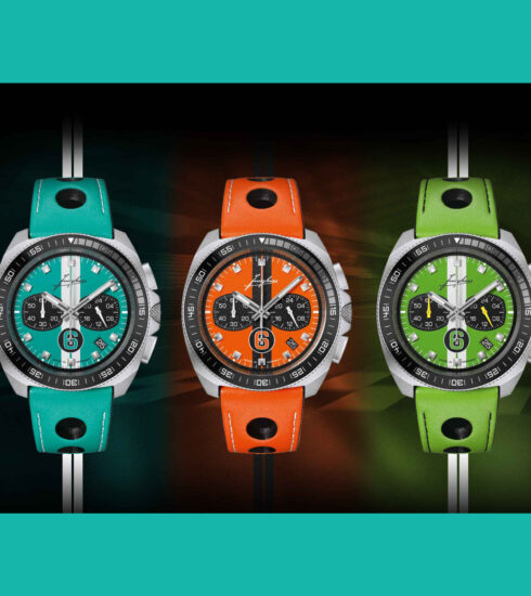 Drei Modelle der 1972 Chronoscope Sports Edition 2026 von Junghans