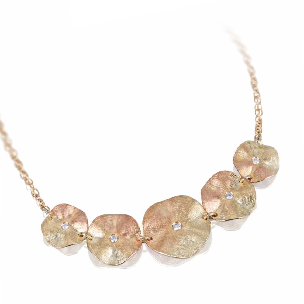 Annelie Fröhling - Collier Bluetentraum Morgenröte