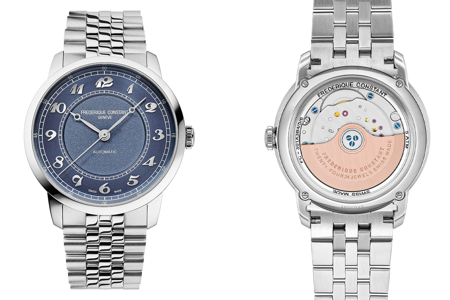 Classics Premiere von Frederique Constant, von vorne und hinten