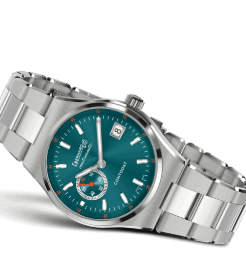 Condodat Automatic von Eberhard & Co. mit grünem Zifferblatt