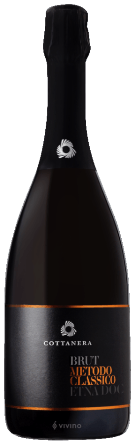 A bottle of sparkling wine