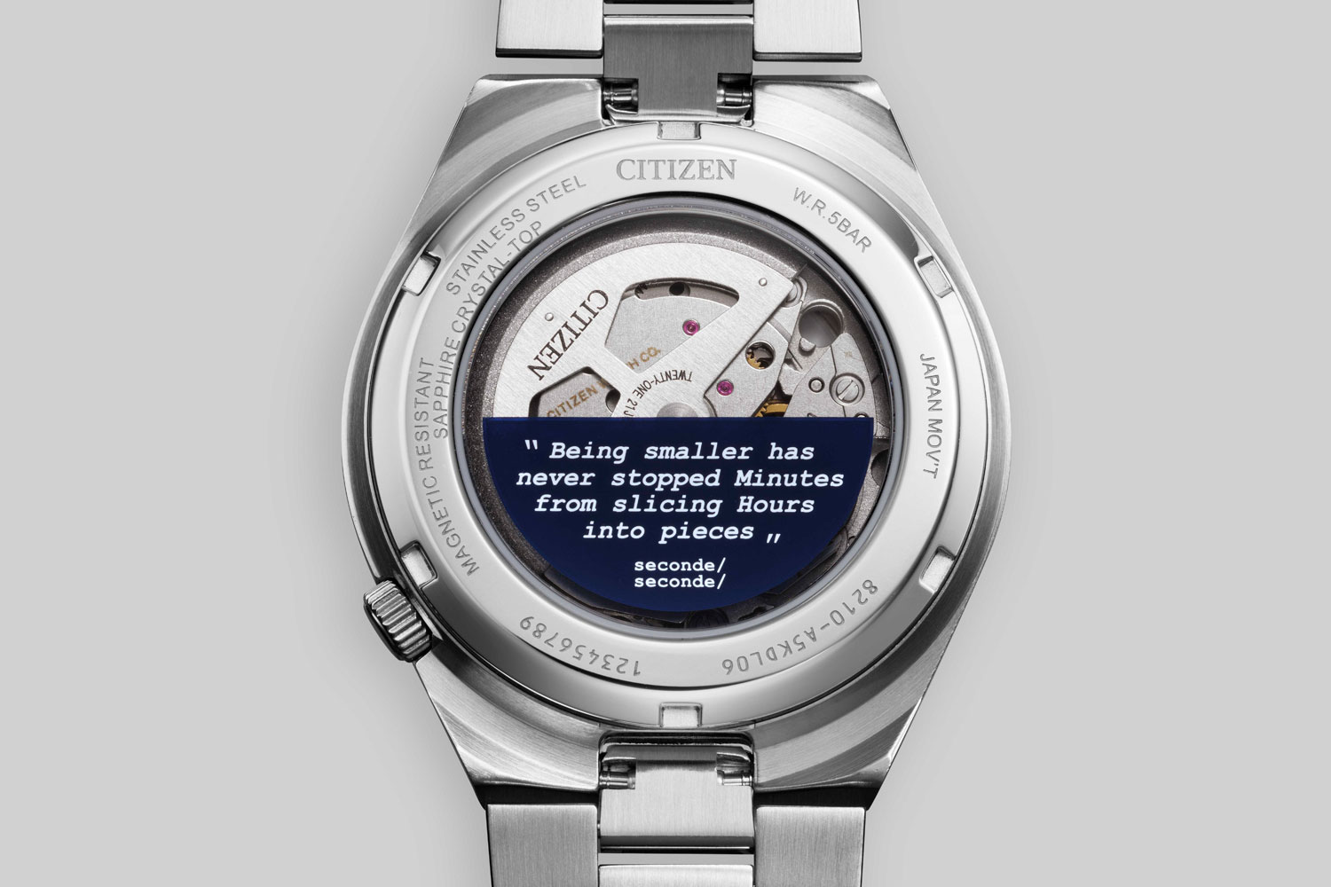 Rückseite der Tsuyosa x seconde/seconde/ von Citizen