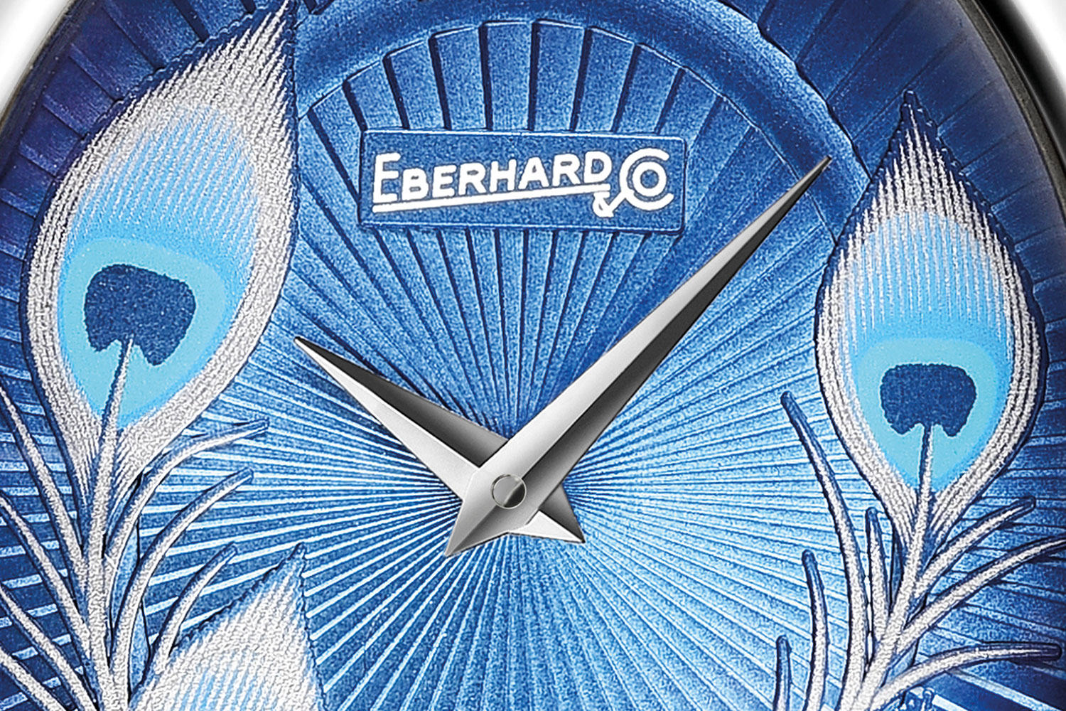 Close-up Zifferblatt der Gilda Peacock von Eberhard & Co.