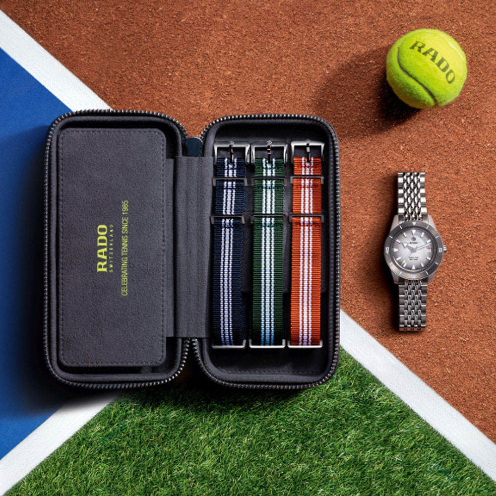 Captain Cook von Rado mit drei Ersatz-NATO-Bändern