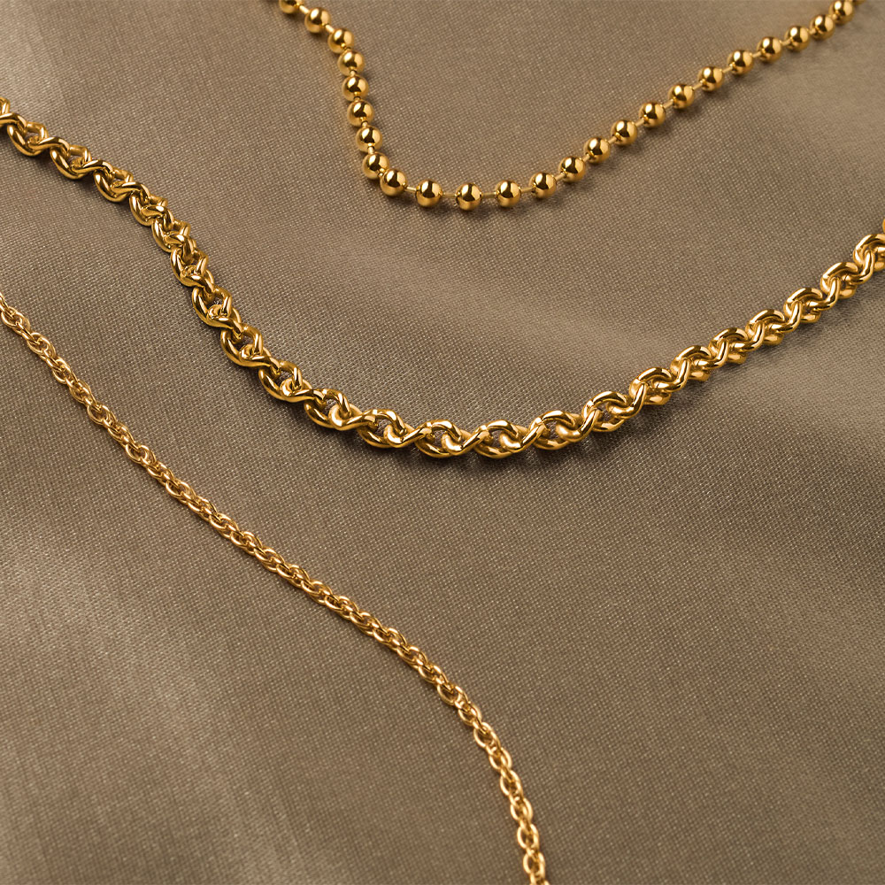 Goldplattierter Titan-Schmuck von Boccia Titanium