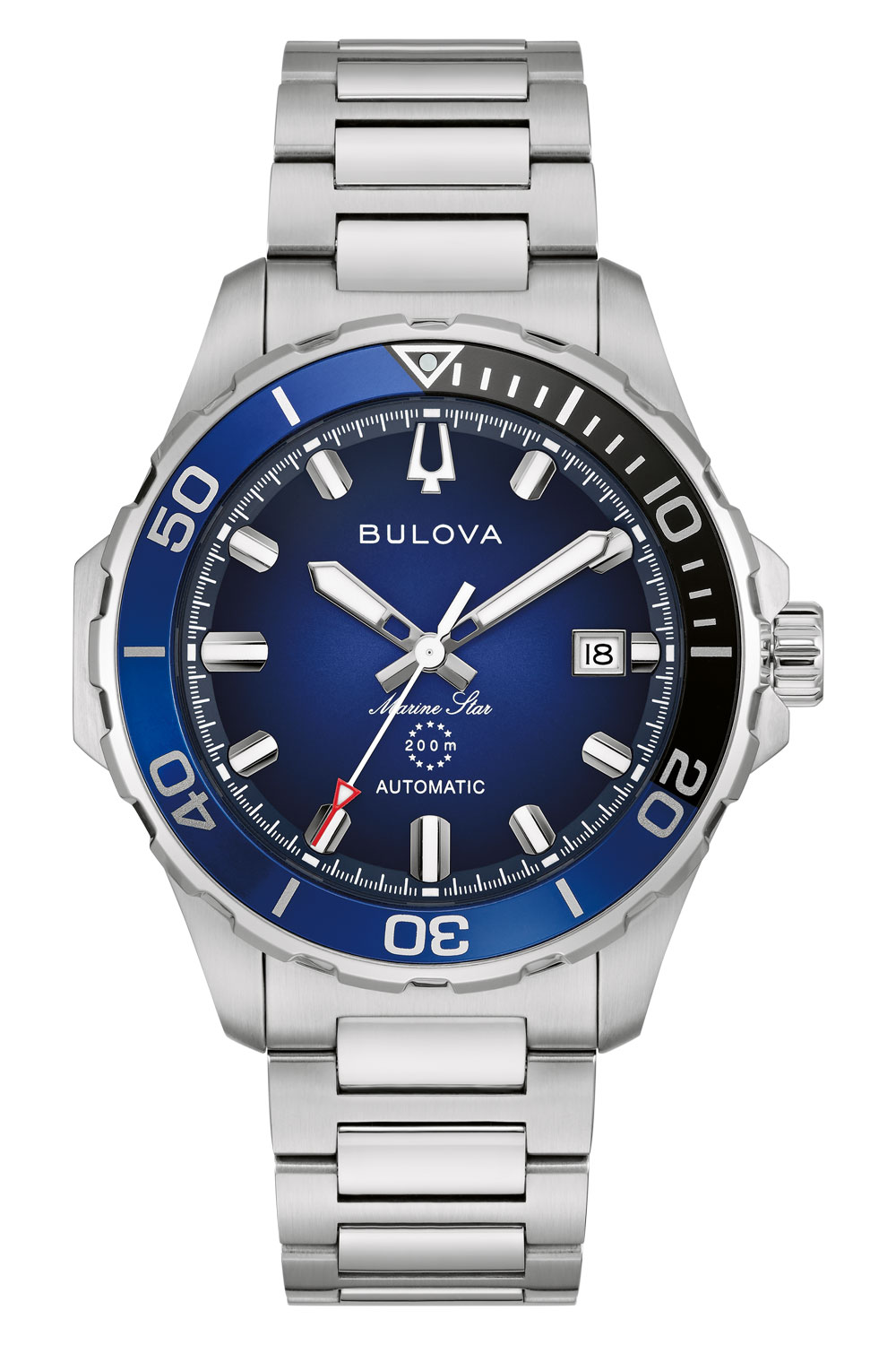 Marine Star von Bulova mit blauem Zifferblatt