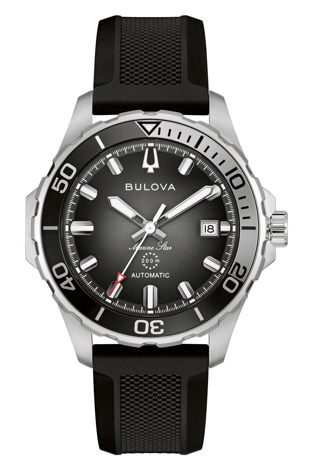 Marine Star von Bulova mit schwarzem Zifferblatt