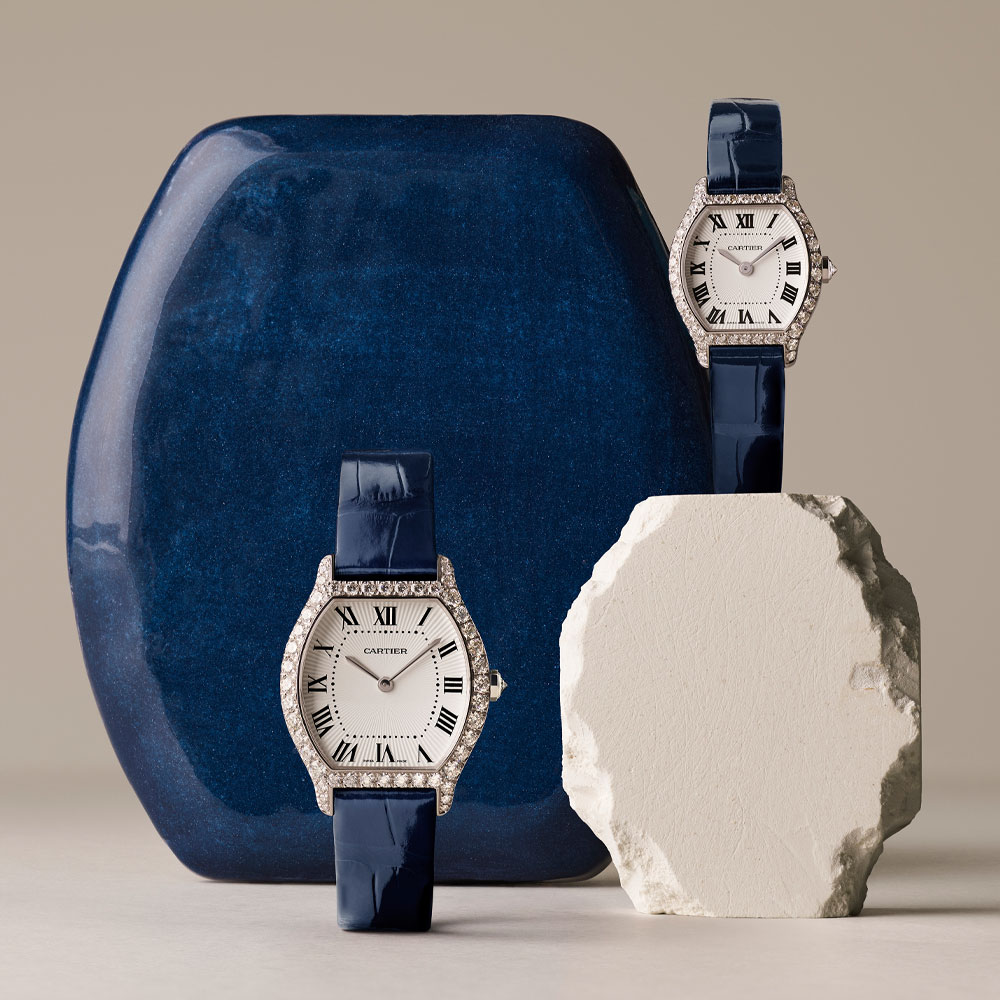 Cartier's Tortue with diamonds