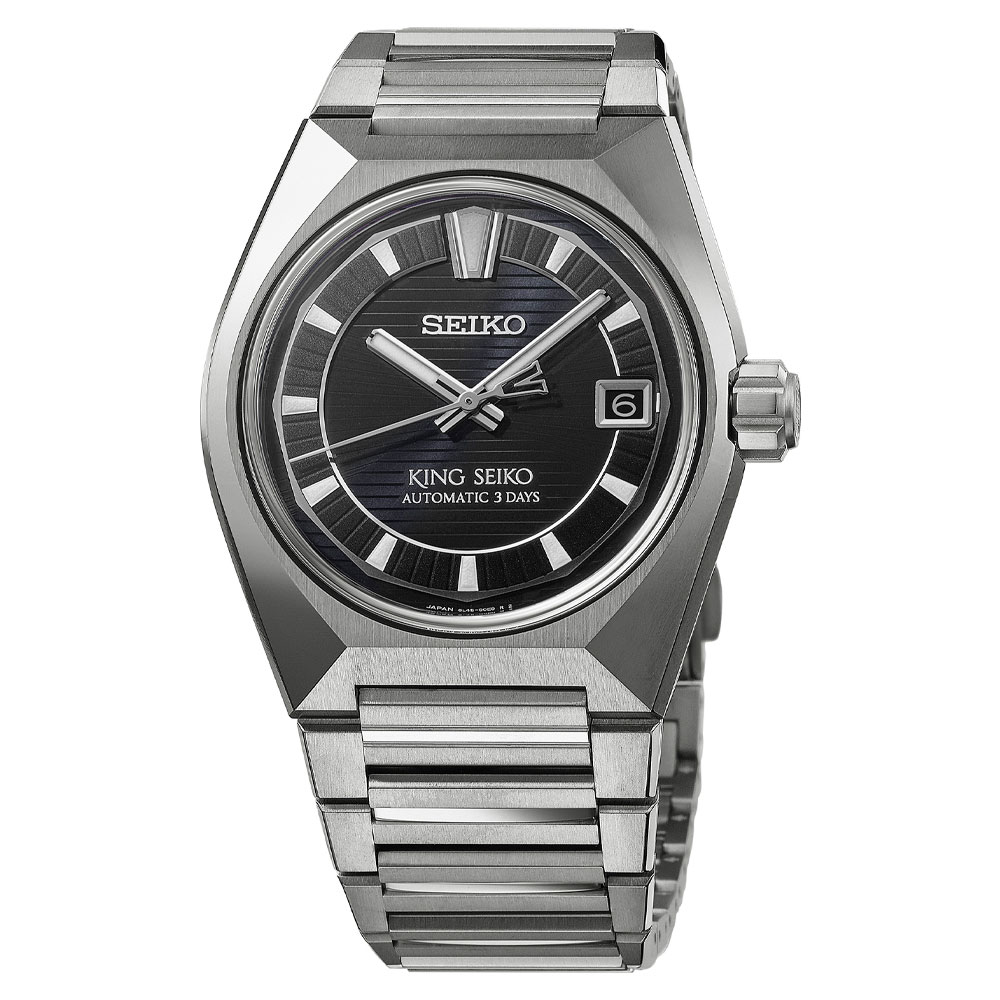 King Seiko Vanac with a black dial