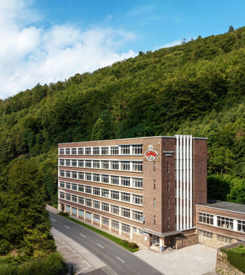 Ruhla Uhrenwerke in Thüringen aus der Vogelperspektive