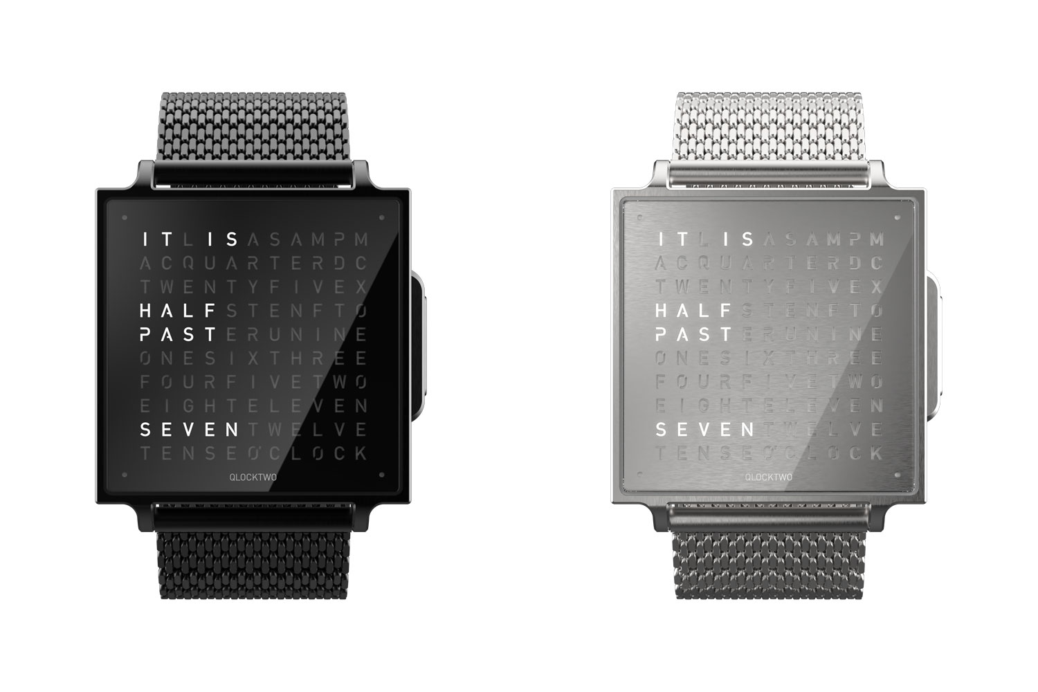 2 Modelle Qlocktwo W