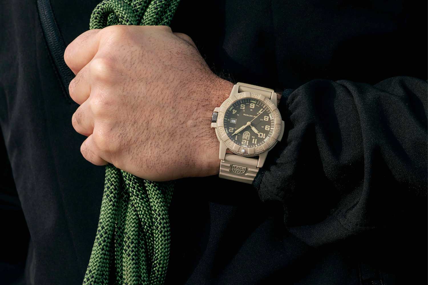 The Luminox Sand Turtle 0320 on the wrist