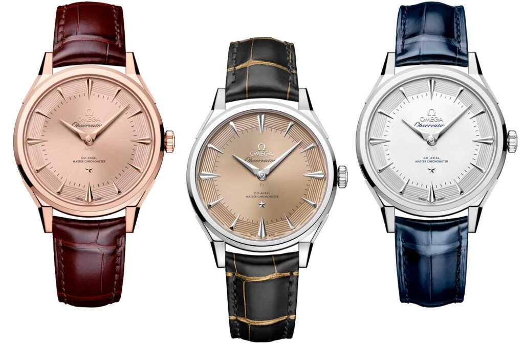 3 Modelle der Constellation Observatory von Omega mit dem Kaliber 8915