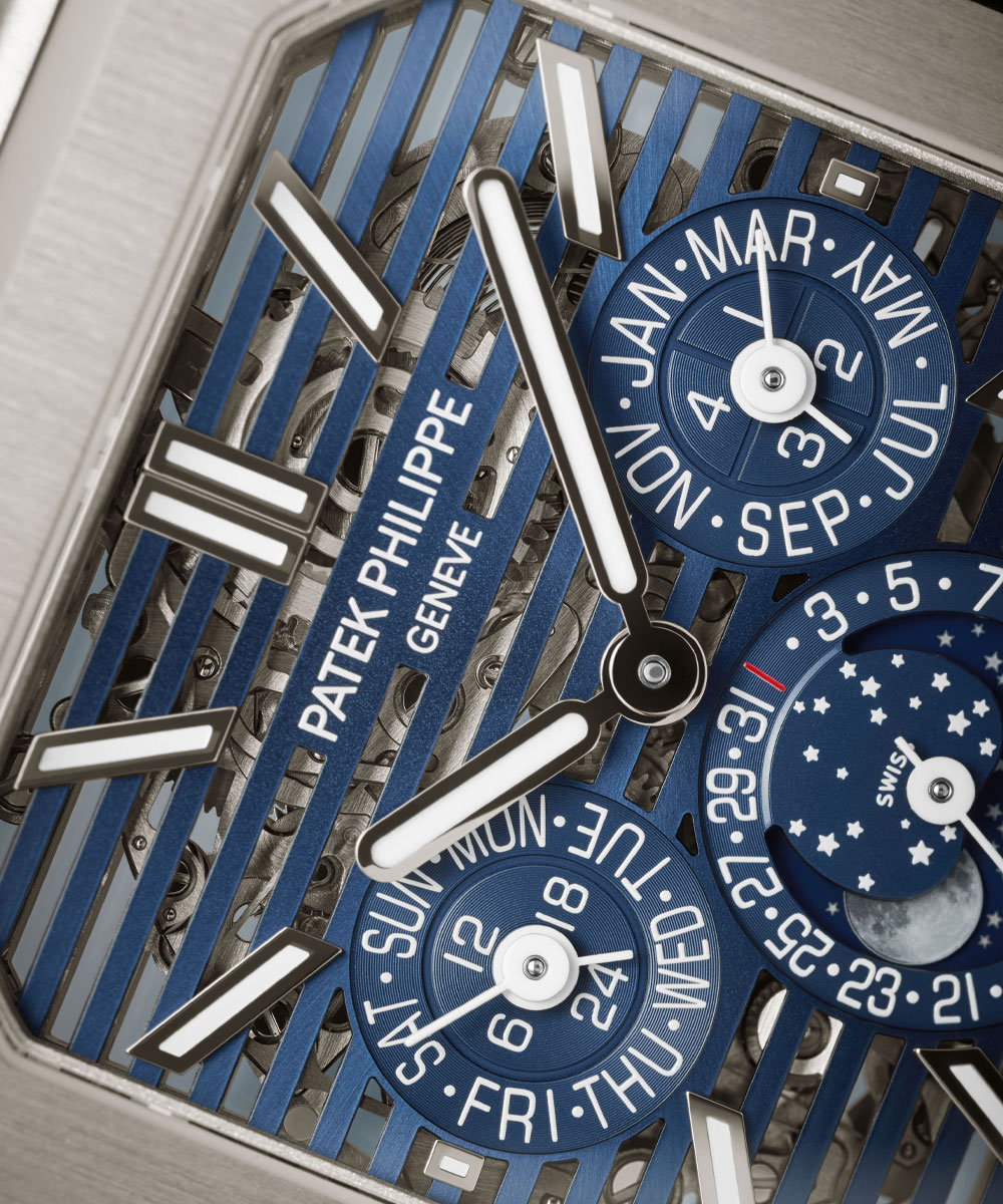 Close-up of the Cubitus dial by Patek Philippe