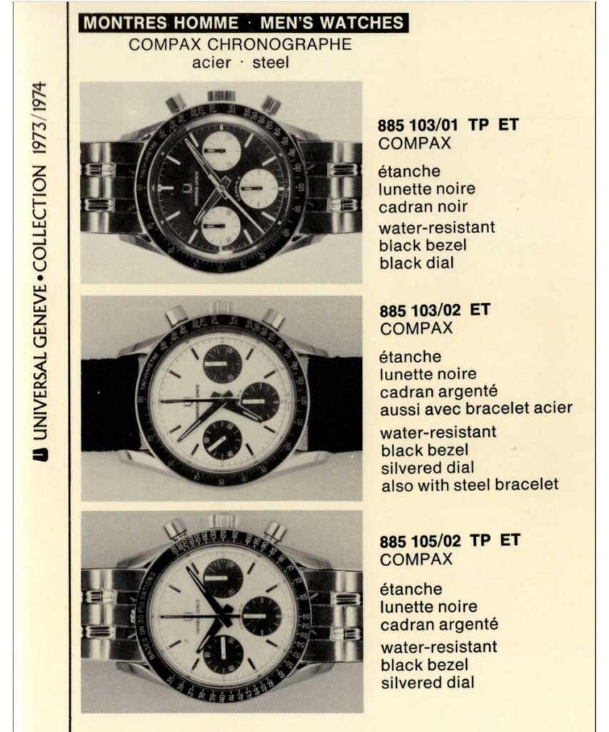 Compax von Universal Genève 1970er