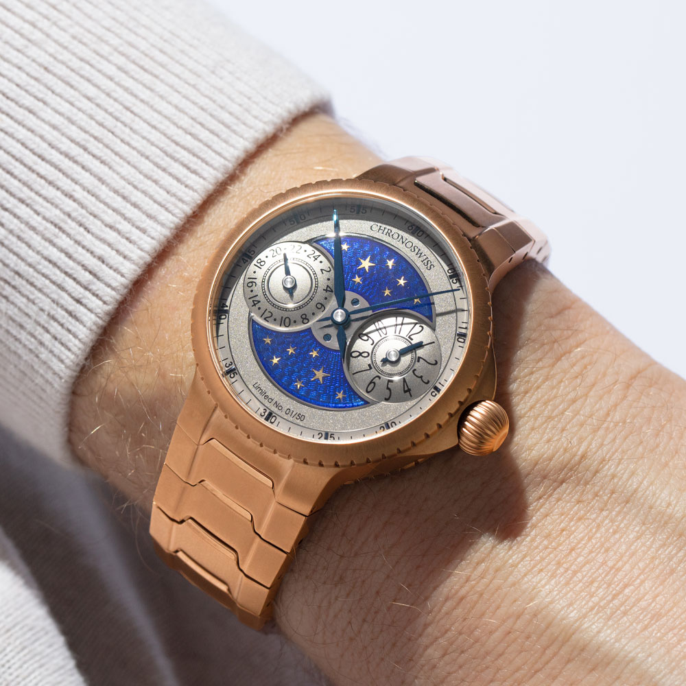 Chronoswiss: Pulse GMT Enamel Sky Gold