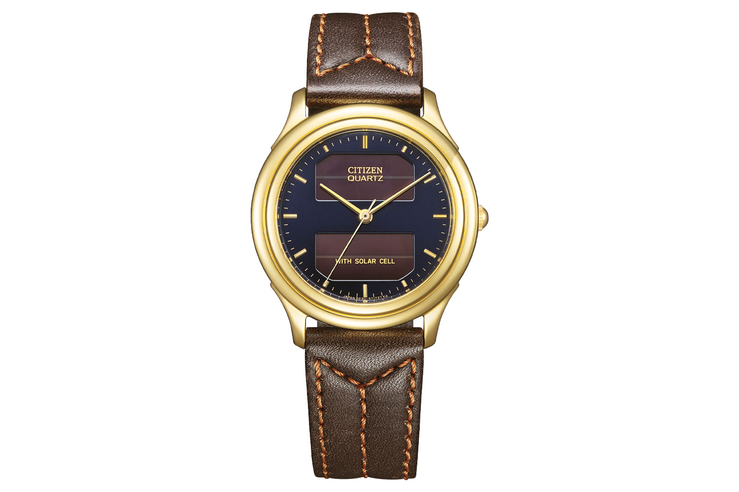 Citizen Analogue with Solar Cell mit Eco-Drive-Antrieb von 1986