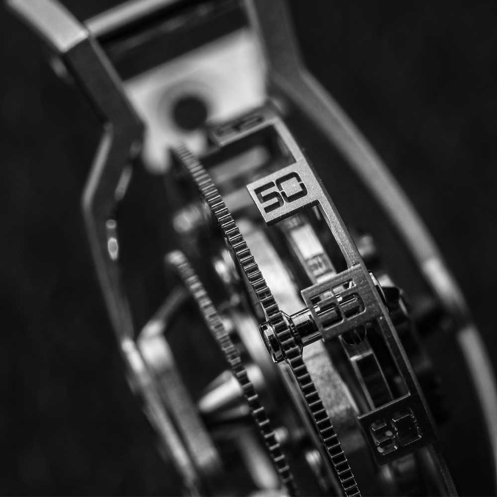 Cyrus – Klepcy's Vertical Tourbillon, close-up of the seconds wheel