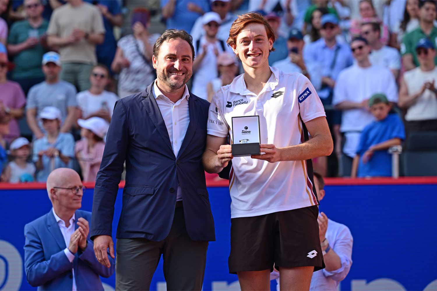 Enrico Molina und Ingancio Buse bei der Siegerehrung am Rothenbaum