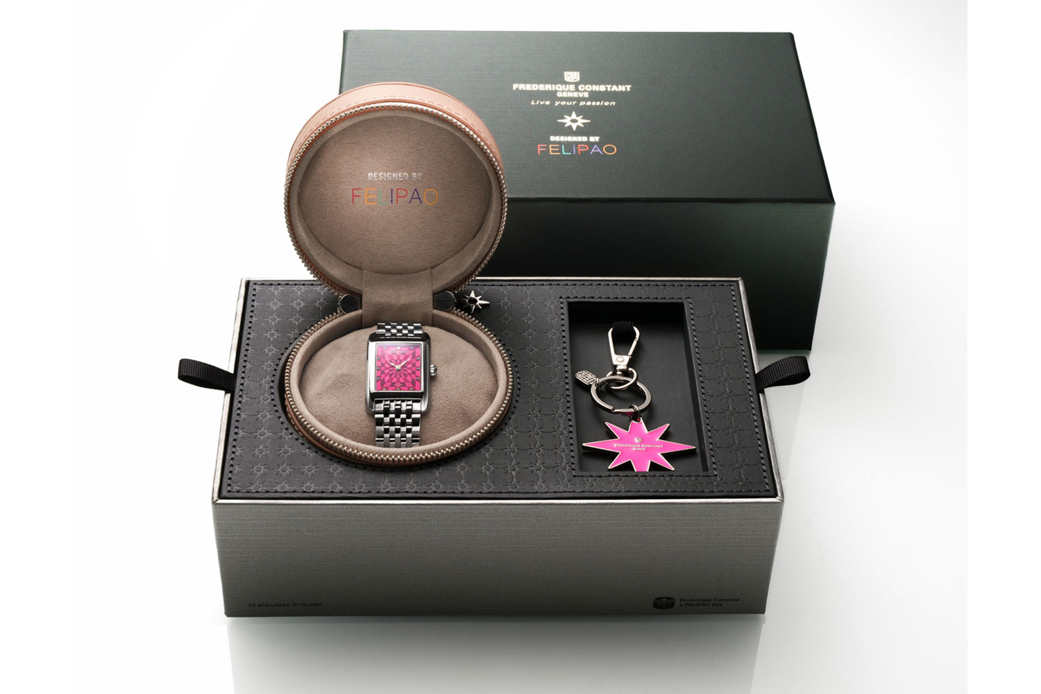 Frederique Constant Classics Carrée Felipao - Blush Edition in a box